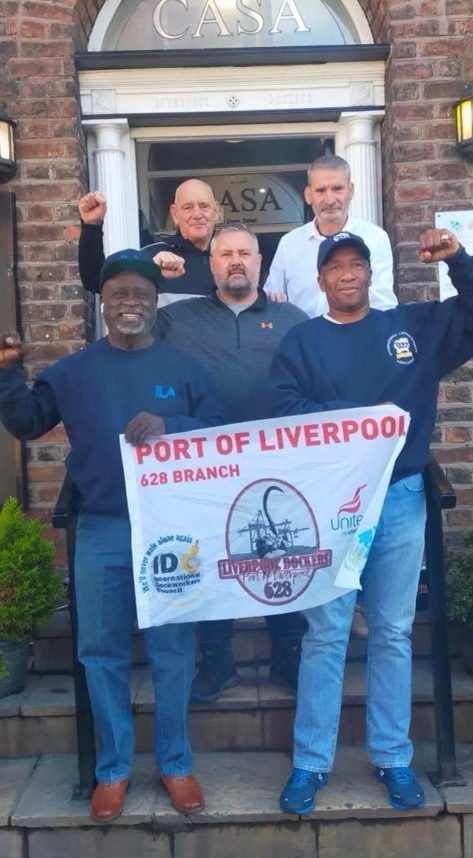 Striking Dockworkers Liverpool